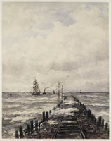 DD 016
<br/>
De pier
<br/>
<em>Mesdag, Hendrik Willem (1831-1915)</em>
